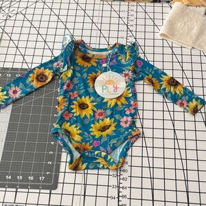Little Sleepies Colorful Floral Baby Bodysuit